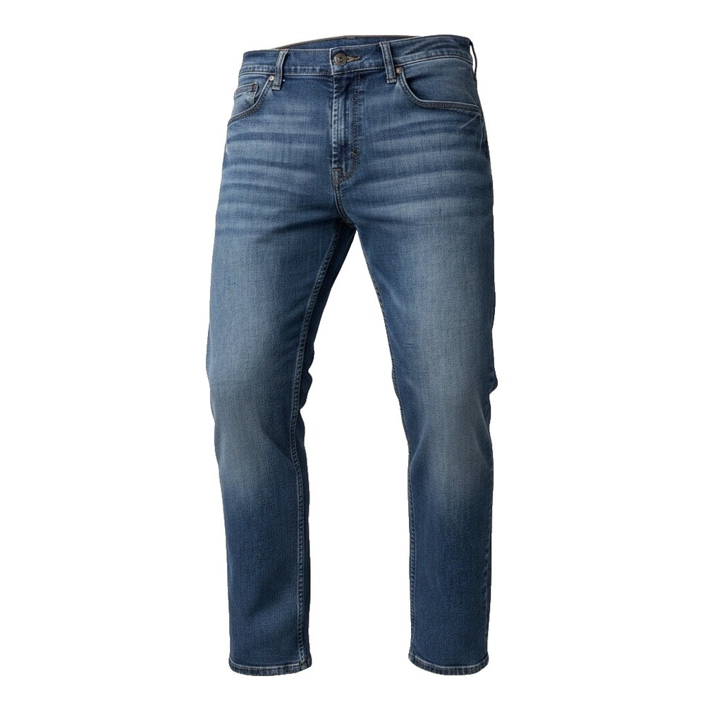 Wrangler Athletic Fit Jeans Mens 34X30 Blue Stretch Denim Straight Leg 1090ATWHF